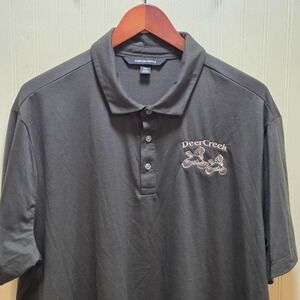 Mercer+Mettle Polo Shirt Mens 2XL Green Short Sleeve DeerCreek Embroidered Logo